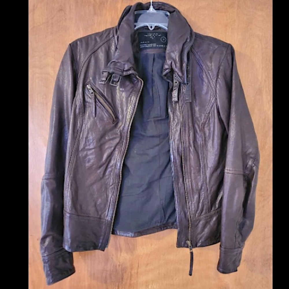 Allsaints Leather Jacket - Size 6